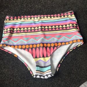 High waisted bikini bottoms